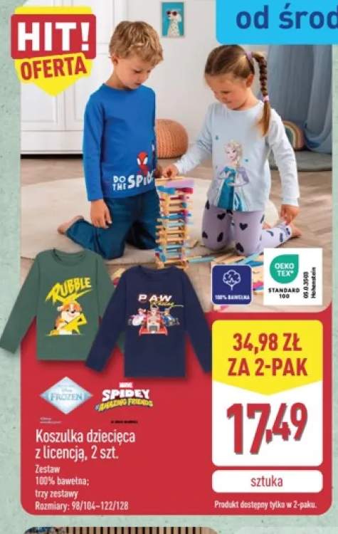 Koszulka dziecięca z licencją 2-pak