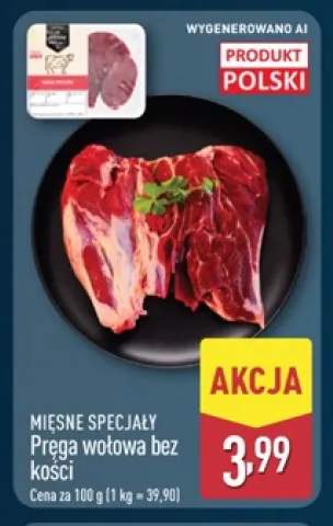 Pręga wołowa bez kości Mięsne Specjały