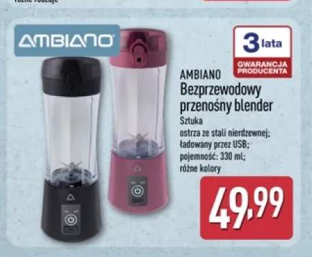 Bezprzewodowy przenośny blender Ambiano