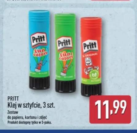 Klej w sztyfcie Pritt 3-pak