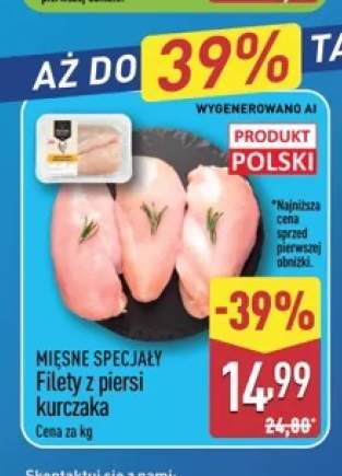 Filety z piersi kurczaka Mięsne Specjały