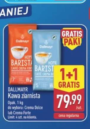 Kawa ziarnista Crema Dolce Dallmayr +1 wariant