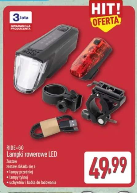 Lampki rowerowe LED Ride+Go