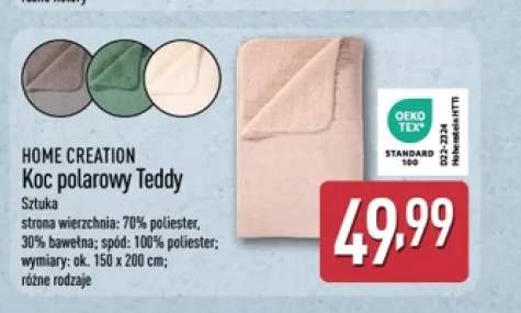 Koc polarowy Teddy Home Creation