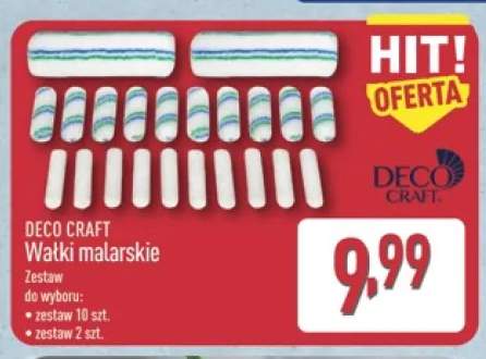 Wałki malarskie Deco Craft zestaw 10 szt. +1 wariant