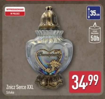 Znicz serce Xxl
