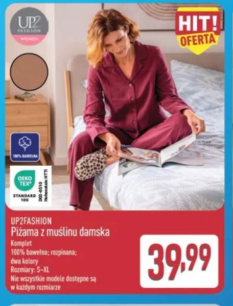 Piżama z muślinu damska UP2FASHION