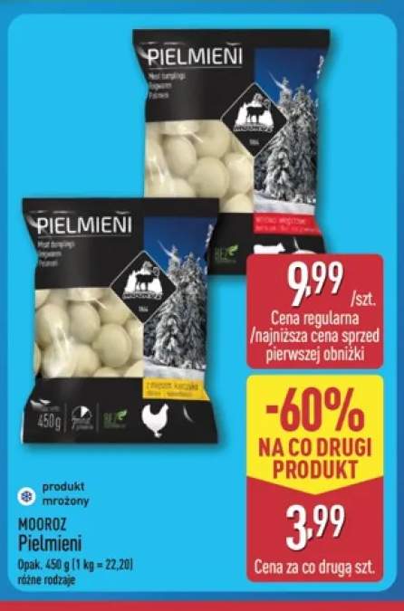 Pielmieni z mięsem kurczaka Mooroz +1 wariant