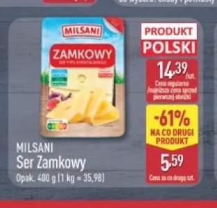 Ser Zamkowy w plastrach Milsani