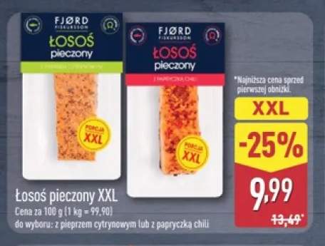 Łosoś pieczony z pieprzem cytrynowym XXL Fjørd Fiskursson +1 wariant