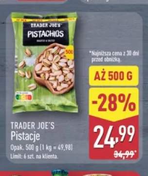 Pistacje Trader Joe's
