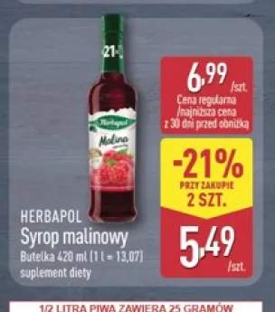 Syrop malinowy Herbapol