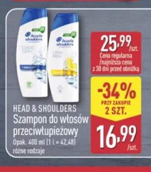 Szampon do włosów przeciwłupieżowy Head & Shoulders Classic Clean +1 wariant