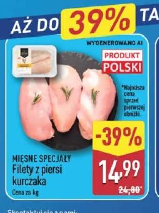 Filety z piersi kurczaka Mięsne Specjały