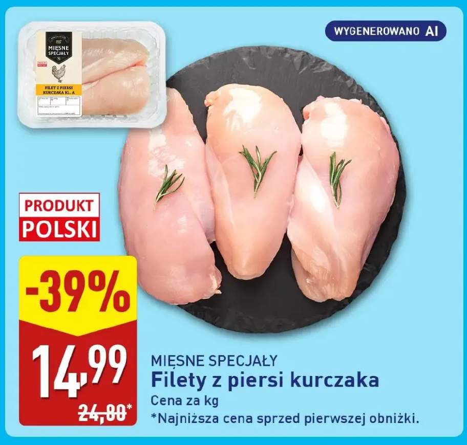 Filety z piersi kurczaka Mięsne Specjały