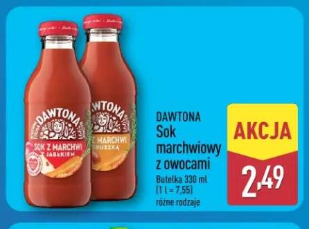 Sok marchwiowy z owocami z gruszką Dawtona +1 wariant