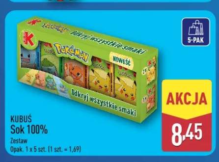 Sok zestaw Kubuś 5-pak 100%