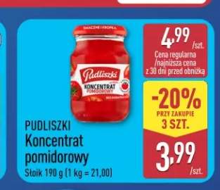 Koncentrat pomidorowy Pudliszki