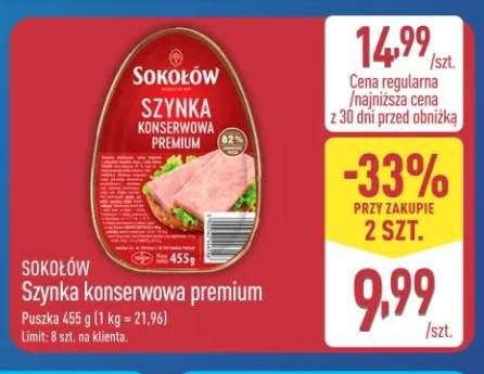 Szynka konserwowa premium Sokołów