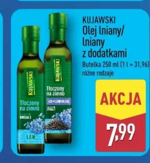 Olej lniany tłoczony na zimno Kujawski Len