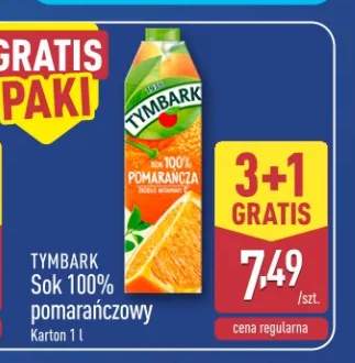 Sok pomarańczowy Tymbark 100%