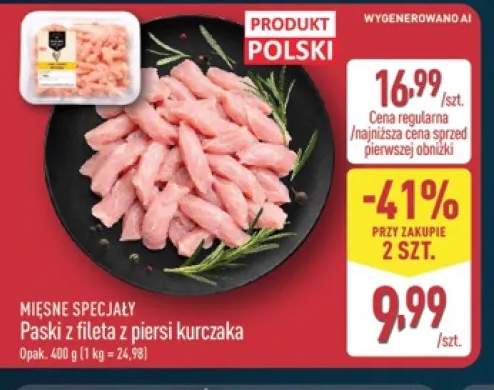 Paski z fileta z piersi kurczaka Mięsne Specjały