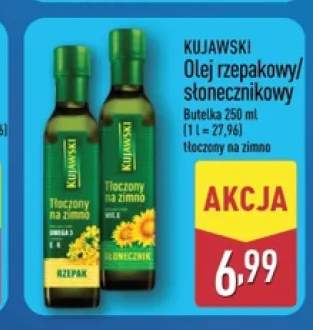 Olej rzepakowy tłoczony na zimno Kujawski +1 wariant