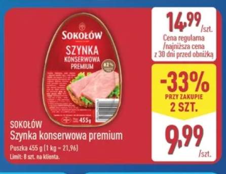 Szynka konserwowa premium Sokołów