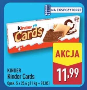 Wafle Kinder Cards 5-pak