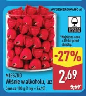 Praliny Wiśnie w alkoholu luz Mieszko