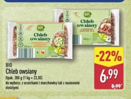 Chleb owsiany z orzechami i marchewką Bio +1 wariant
