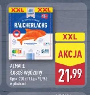 Łosoś wędzony w plastrach Almare