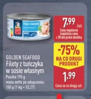 Filety z tuńczyka w sosie własnym Golden Seafood