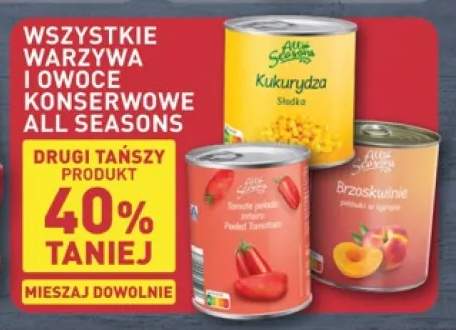 Warzywa i owoce konserwowe All Seasons +3 warianty