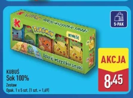 Sok zestaw Kubuś 5-pak 100%