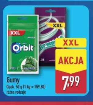Gumy do żucia Spearmint XXL Orbit +1 wariant