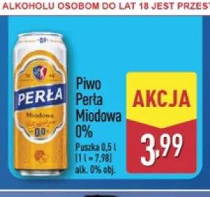 Piwo bezalkoholowe Perła Miodowa