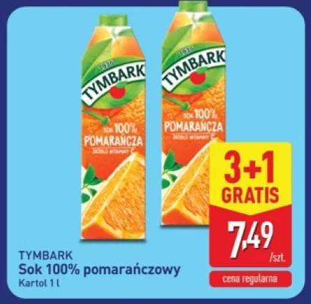 Sok pomarańczowy Tymbark 100%