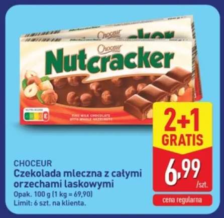 Czekolada mleczna z całymi orzechami laskowymi Choceur