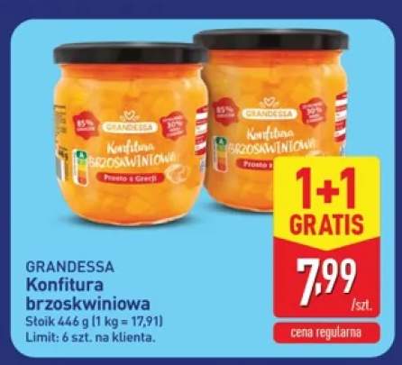 Konfitura brzoskwiniowa Grandessa