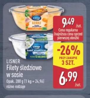 Filety śledziowe w sosie Lisner