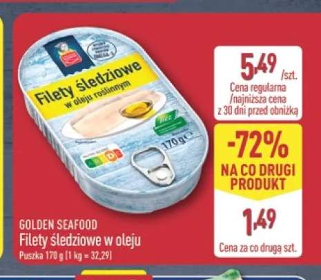 Filety śledziowe w oleju Golden Seafood