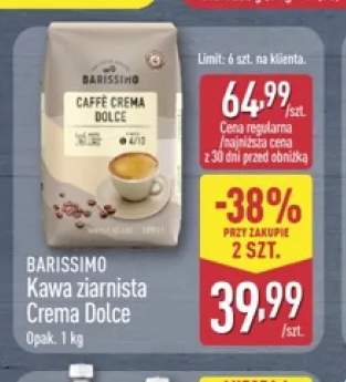 Kawa ziarnista Crema Dolce Barissimo