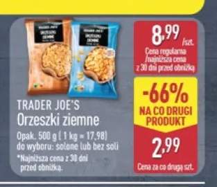 Orzeszki ziemne solone Trader Joe's +1 wariant
