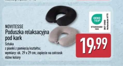 Poduszka relaksacyjna pod kark 29x29 cm Novitesse