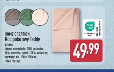 Koc polarowy Teddy 150x200 cm Home Creation