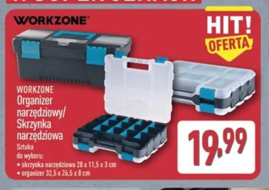 Skrzynka narzędziowa 28x11,5x3 cm Workzone +1 wariant