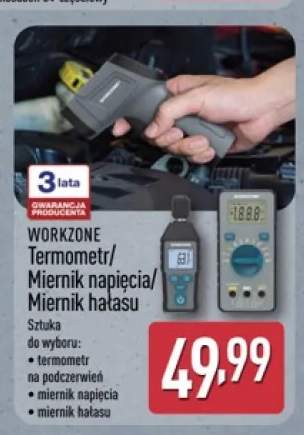 Termometr na podczerwień Workzone +2 warianty