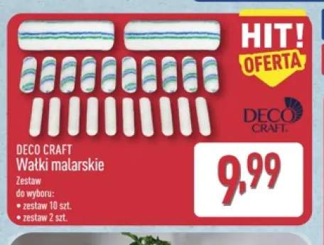 Wałki malarskie zestaw 10 szt. Deco Craft +1 wariant