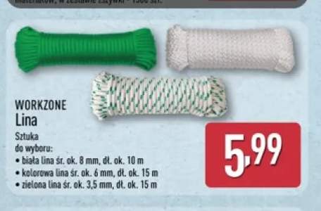 Lina biała śr. 8 mm dł. 10 m Workzone +2 warianty